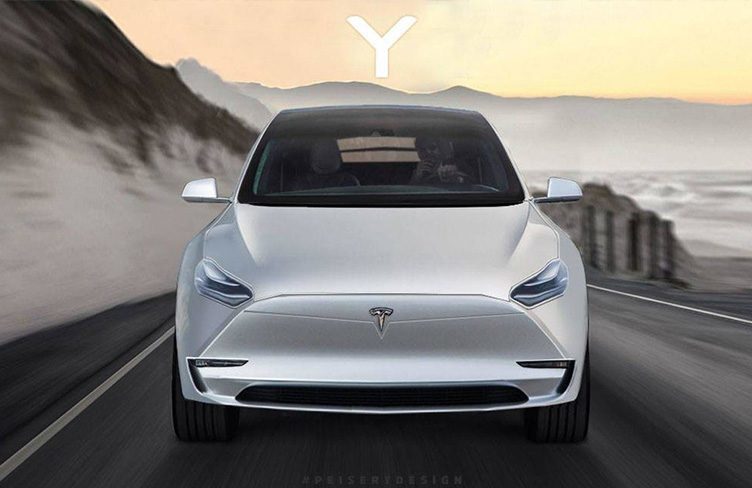 Design elektromobilu Tesla Model Y