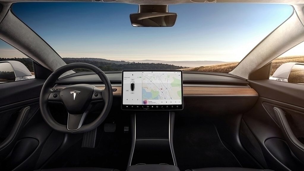 Tesla Model 3 interiér